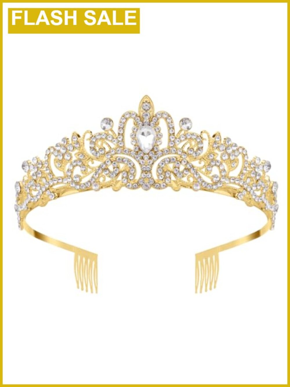 Rhinestone Crystal Metal Tiara Headband Queen Princess Prom Wedding
